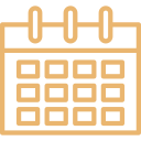 Icône de calendrier avec étoile